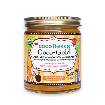 Coco-Gold (7.5oz) - USDA Certified Organic Coconut Oil infused with Organic Turmeric and Organic Ginger