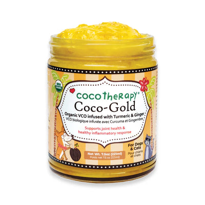 Coco-Gold (7.5oz) - USDA Certified Organic Coconut Oil infused with Organic Turmeric and Organic Ginger