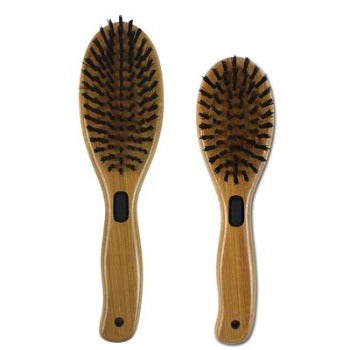Combo Pet Brush with Boar Bristles & Stainless Steel Pins
