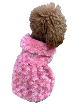 Dog Squad Coral Shop Til You Drop Rosebud Dog Coat