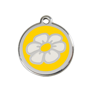 Red Dingo Yellow Daisy Pet ID Tag