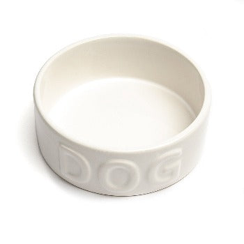 Park Life Designs White Classic Dog Bowl