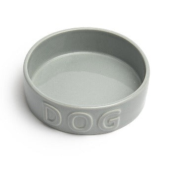 Park Life Designs Grey Classic Dog Bowl