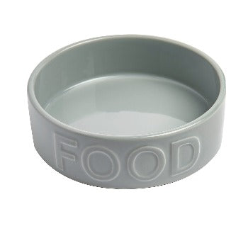 Park Life Designs Grey Classic Dog Food Bowl