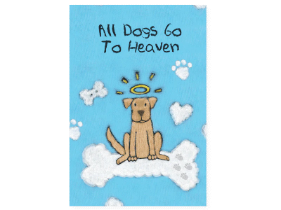 All Dogs Go To Heaven Pet Sympathy Booklet