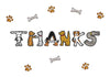 Dog Figures Thank You Card