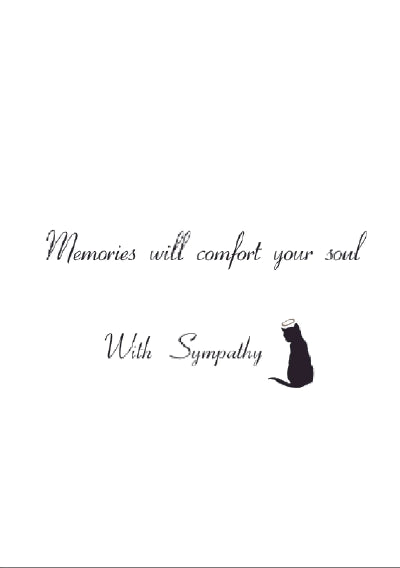 Time Will Heal Cat Sympathy Card