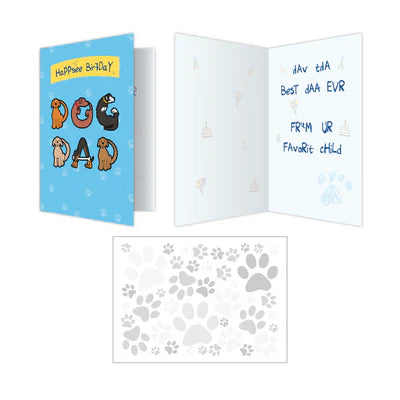 HaPPeee BirfDaY DOG DAD Birthday Card