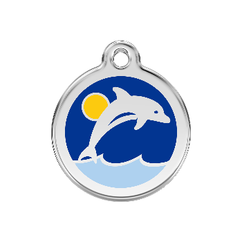 Red Dingo Dolphin Pet ID Tag