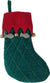 Quilted Velvet Cat Stocking with Fish & Bells