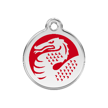 Red Dingo Red Dragon Pet ID Tag