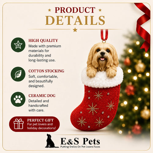 Product details of Santa's Little Pals Christmas Ornaments on white background