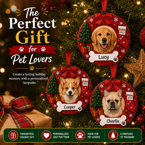 Personalized Dog Breed Christmas Ornament