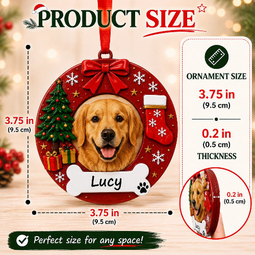 Personalized Dog Breed Christmas Ornament