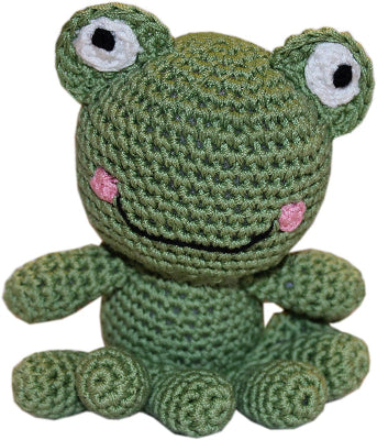 Knit Knacks Fritz the Frog Dog Toy