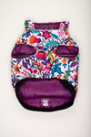 Hip Doggie Flex-Fit Reversible Puffer Vest - Purple/Floral