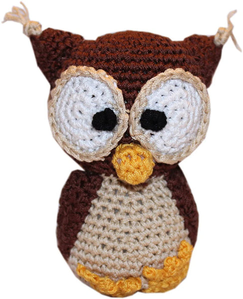 Knit Knacks Hootie the Owl Dog Toy