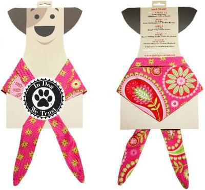 In Dog We Trust Gypsy Pink Reversible Bandana