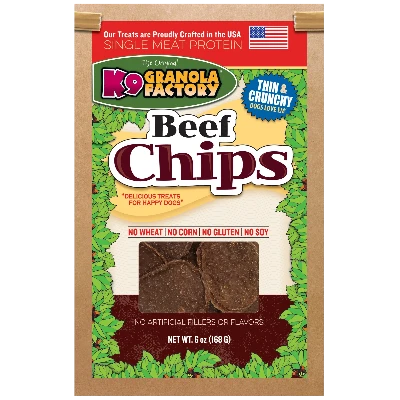 K9 Granola Factory Beef Chips Dog Treats