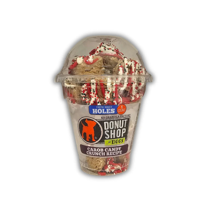 K9 Granola Christmas Carob Candy Crunch Donut Holes