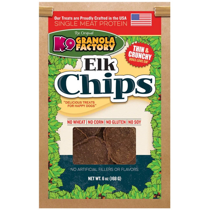 K9 Granola Factory Elk Chips Dog Treats