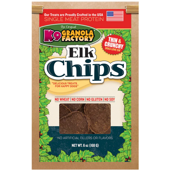 K9 Granola Factory Elk Chips Dog Treats