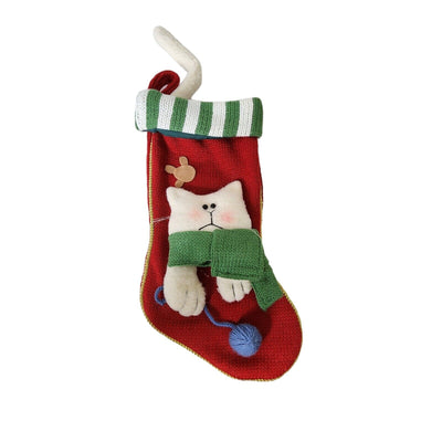 Knit 3D Cat Stocking