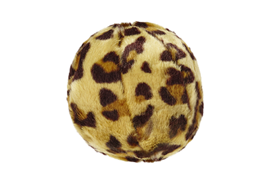 Fluff & Tuff Leopard Ball Dog Toy