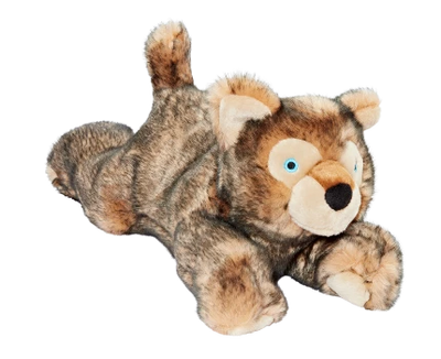 Fluff & Tuff Lobo Wolf Pup Plush Dog Toy
