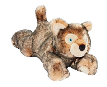 Fluff & Tuff Lobo Wolf Pup Plush Dog Toy