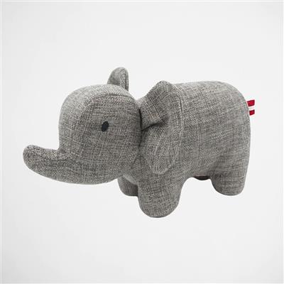 Gray elephant dog toy