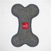 Gray bone shaped dog toy