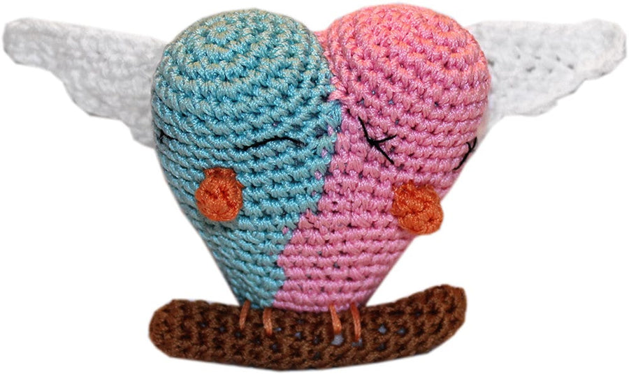 Knit Knacks Lovebirds Dog Toy