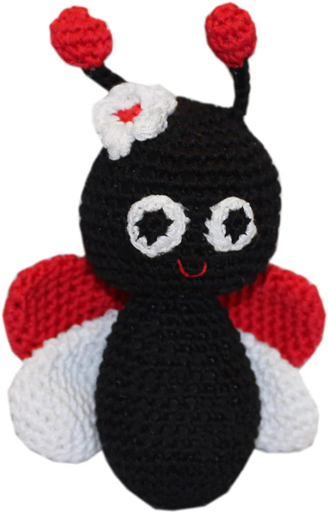 Knit Knacks Luna the Ladybug Dog Toy