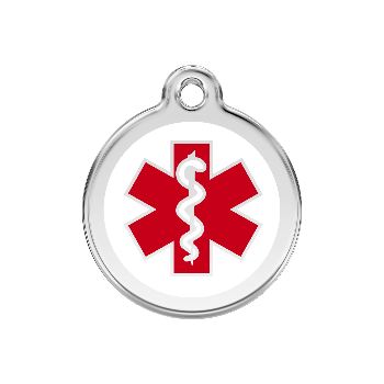 Red Dingo Medical Pet ID Tag