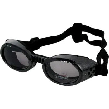 thumbnail image 2 of Doggles ILS Protective Dog Goggles – Metallic Black Frame & Smoke Lens – UV Protection, Anti-Fog, Shatterproof – Adjustable Straps 2 of 12
