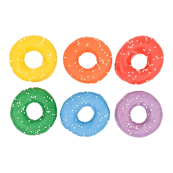 Bosco & Roxy's Rainbow Colored Mini Donuts Dog Treats
