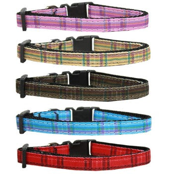 Mirage Pet Products Plaid Cat Safety Collar