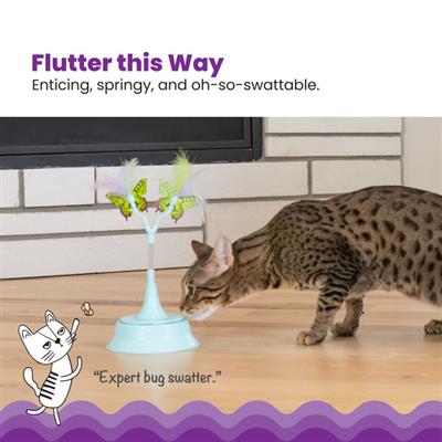 2-in-1 Flutter Toy Cat Toy and Cat Ball Track Topper