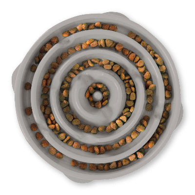 Fun Feeder Grey Slo-Bowl - Medium