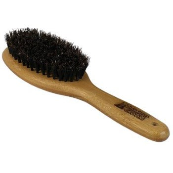 Oval Bristle Pet Brush with Natural Boar Bristles