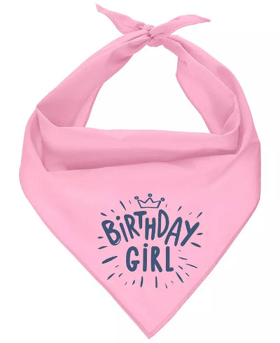 Birthday Girl Dog Bandana