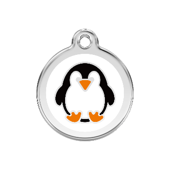 Red Dingo Penguin Pet ID Tag