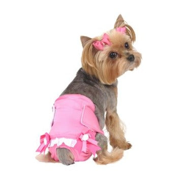 Max's Closet Pink Fancy Pants Dog Sanitary Diaper Panty