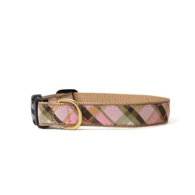 Up Country Pink & Brown Plaid Dog Leash