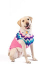Chilly Dog Pink Ski Bum Fairisle Dog Sweater