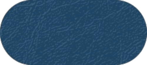 Oceanside Blue PoochieBells Premium Full Grain Leather on white background.