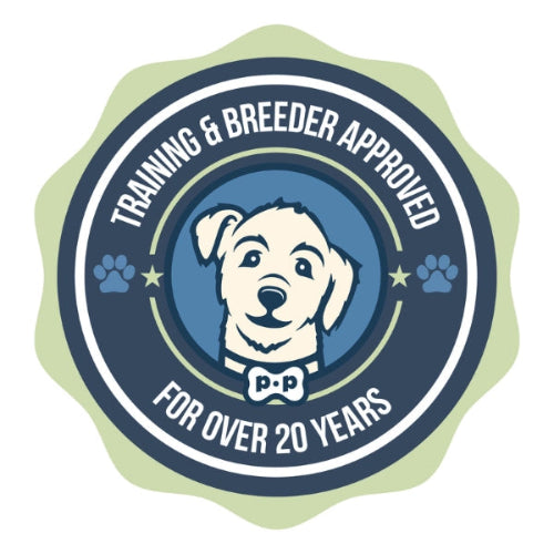 PoochieBells Training & Breeder Approved logo on white background