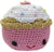 Knit Knacks Purdy Pink Cupcake Dog Toy