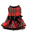 Max's Closet Red Tartan Plaid Dog Dress